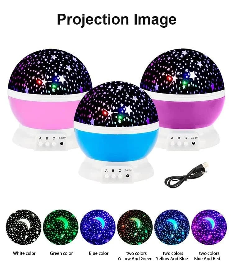 360° Starry Sky LED Projector Lamp