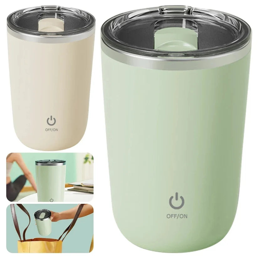 350ml Stainless Steel Automatic Self-Stirring Mug Magnetic Mixing Cup